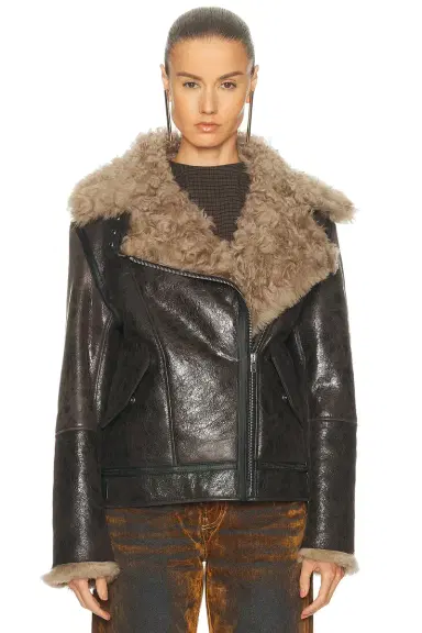 Acne Studios Luxy Shearling Jacket | Thumbnail 2 Acne Studios Luxy Shearling Jacket | Thumbnail 2