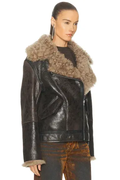 Acne Studios Luxy Shearling Jacket | Thumbnail 3 Acne Studios Luxy Shearling Jacket | Thumbnail 3