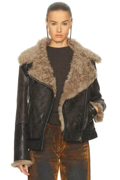 Acne Studios Luxy Shearling Jacket | Thumbnail 1 Acne Studios Luxy Shearling Jacket | Thumbnail 1