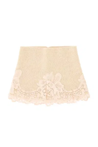 Valentino Garavani V Logo Cashmere Lace Headband | Thumbnail 1 Valentino Garavani V Logo Cashmere Lace Headband | Thumbnail 1