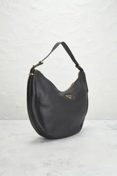 FWRD Renew Prada Tessuto Hobo Bag Black | Thumbnail 6 FWRD Renew Prada Tessuto Hobo Bag Black | Thumbnail 6