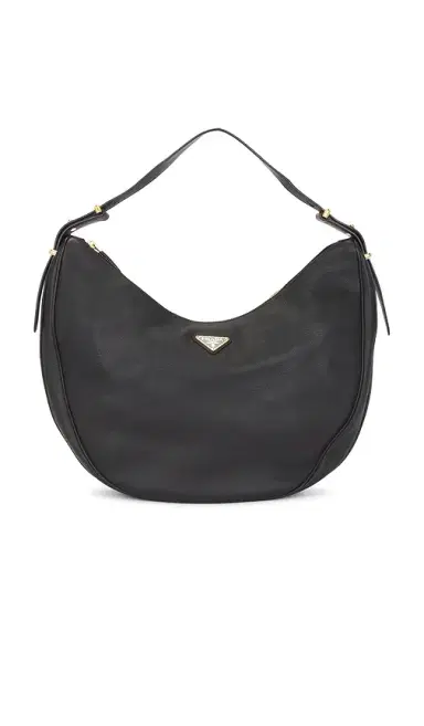 FWRD Renew Prada Tessuto Hobo Bag Black | Thumbnail 1 FWRD Renew Prada Tessuto Hobo Bag Black | Thumbnail 1