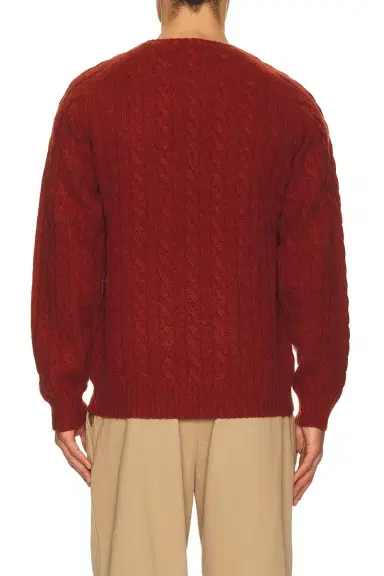 Beams Plus Crew Cable 5G Sweater | Thumbnail 2 Beams Plus Crew Cable 5G Sweater | Thumbnail 2