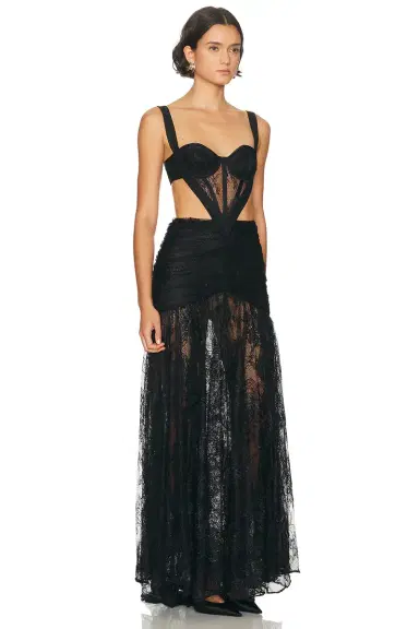 PatBo Laila Lace Cut Out Gown | Thumbnail 2 PatBo Laila Lace Cut Out Gown | Thumbnail 2