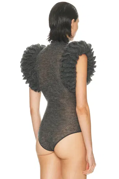 ALAÏA Padded Bodysuit | Thumbnail 4 ALAÏA Padded Bodysuit | Thumbnail 4