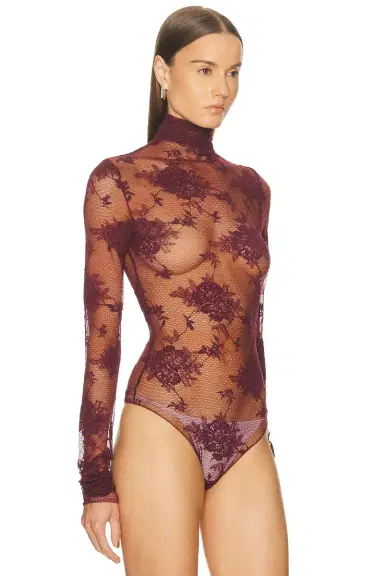The Andamane Ziggy Lace Turtleneck Bodysuit | Thumbnail 3 The Andamane Ziggy Lace Turtleneck Bodysuit | Thumbnail 3