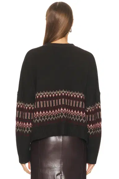 SABLYN Elliot B Boxy Cropped Fairisle Cardigan | Thumbnail 3 SABLYN Elliot B Boxy Cropped Fairisle Cardigan | Thumbnail 3