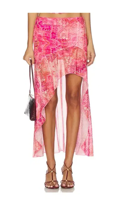 Runaway The Label Emery Midi Flounce Skirt | Thumbnail 1 Runaway The Label Emery Midi Flounce Skirt | Thumbnail 1