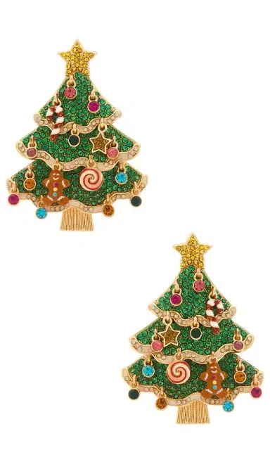 BaubleBar Christmas Tree Statement Earrings | Thumbnail 1 BaubleBar Christmas Tree Statement Earrings | Thumbnail 1