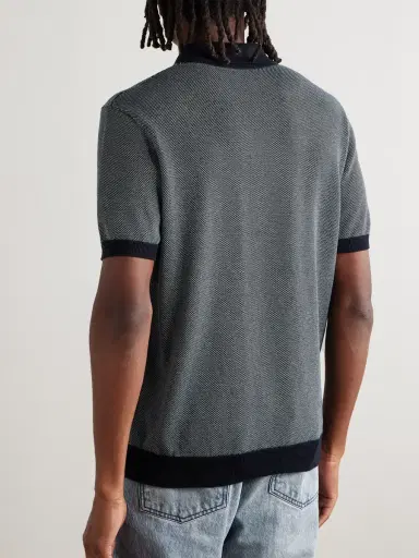MR P. Honeycomb-Knit Organic Cotton Polo Shirt - Men | Thumbnail 4 MR P. Honeycomb-Knit Organic Cotton Polo Shirt - Men | Thumbnail 4