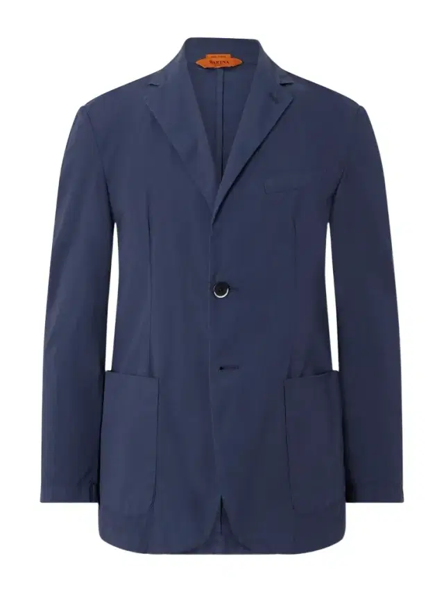 Slim-Fit Garment-Dyed Cotton-Blend Suit Jacket - Men Slim-Fit Garment-Dyed Cotton-Blend Suit Jacket - Men