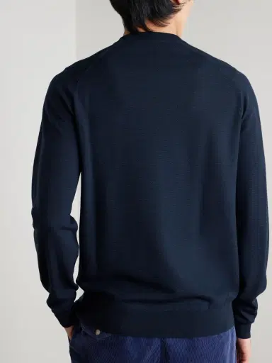 John Smedley Honeycomb-Knit Merino Wool Sweater - Men | Thumbnail 4 John Smedley Honeycomb-Knit Merino Wool Sweater - Men | Thumbnail 4