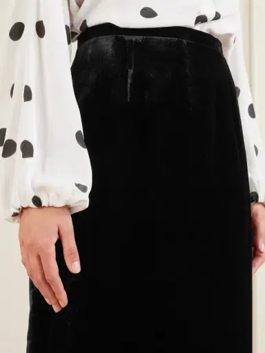 BERNADETTE Velvet Maxi Skirt | Thumbnail 5 BERNADETTE Velvet Maxi Skirt | Thumbnail 5