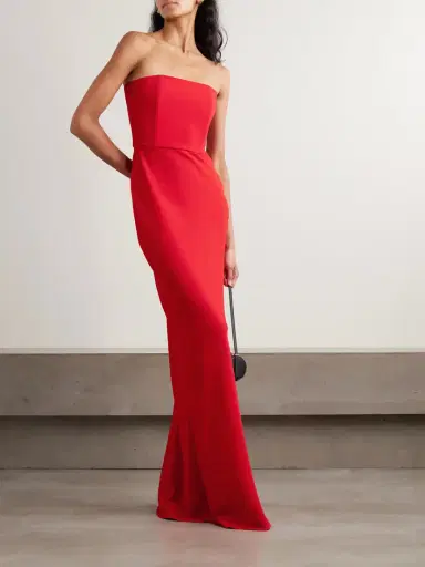 BERNADETTE Luna Strapless Crepe Gown | Thumbnail 2 BERNADETTE Luna Strapless Crepe Gown | Thumbnail 2