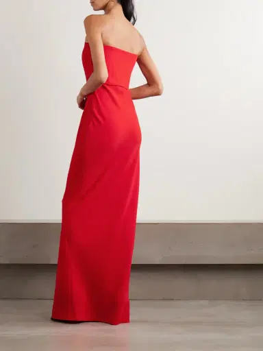BERNADETTE Luna Strapless Crepe Gown | Thumbnail 3 BERNADETTE Luna Strapless Crepe Gown | Thumbnail 3
