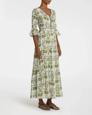 Emporio Sirenuse Bella Dress in Persian Botanic Print | Thumbnail 5 Emporio Sirenuse Bella Dress in Persian Botanic Print | Thumbnail 5