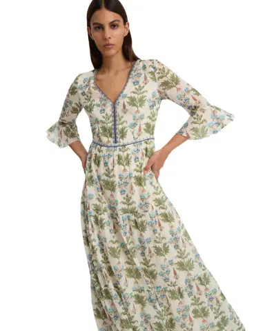 Emporio Sirenuse Bella Dress in Persian Botanic Print | Thumbnail 1 Emporio Sirenuse Bella Dress in Persian Botanic Print | Thumbnail 1