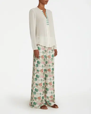 Emporio Sirenuse Lauren Blouse with Embroidery Beads | Thumbnail 3 Emporio Sirenuse Lauren Blouse with Embroidery Beads | Thumbnail 3