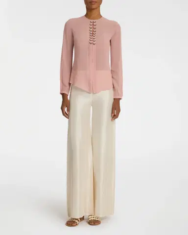 Emporio Sirenuse Lauren Blouse with Embroidery Beads | Thumbnail 9 Emporio Sirenuse Lauren Blouse with Embroidery Beads | Thumbnail 9