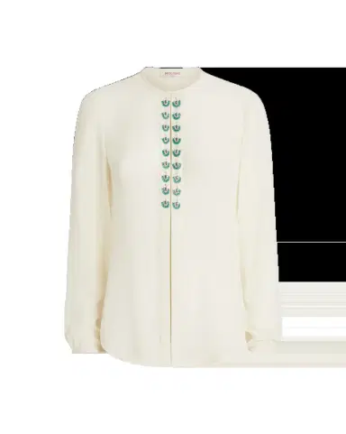Emporio Sirenuse Lauren Blouse with Embroidery Beads | Thumbnail 1 Emporio Sirenuse Lauren Blouse with Embroidery Beads | Thumbnail 1
