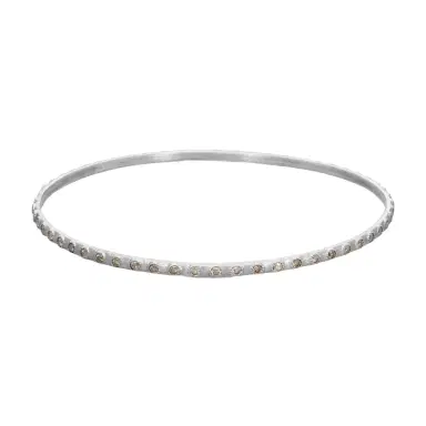 Armenta Armenta New World Sterling Silver Champagne Diamond Eternity Bangle Bracelet by The Solist | Thumbnail 1 Armenta Armenta New World Sterling Silver Champagne Diamond Eternity Bangle Bracelet by The Solist | Thumbnail 1