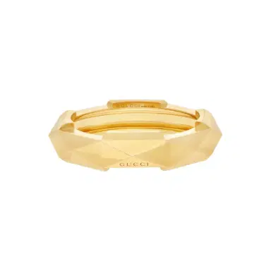 Gucci Gucci Link to Love Studded 18K Yellow Gold Ring YBC662188001011 - by The Solist | Thumbnail 1 Gucci Gucci Link to Love Studded 18K Yellow Gold Ring YBC662188001011 - by The Solist | Thumbnail 1