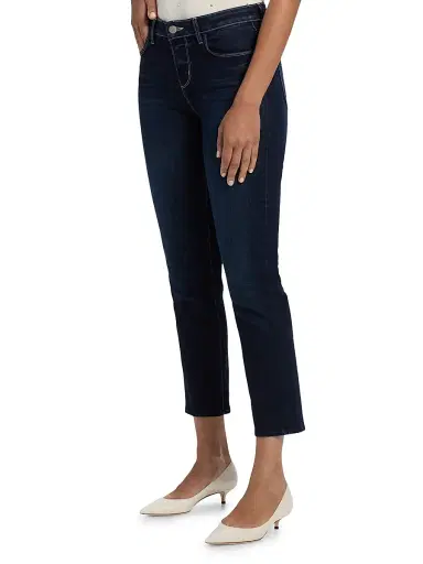 L'AGENCE Women's Aiden Low-Rise Slim-Fit Crop Jeans - Baton Rouge | Thumbnail 4 L'AGENCE Women's Aiden Low-Rise Slim-Fit Crop Jeans - Baton Rouge | Thumbnail 4