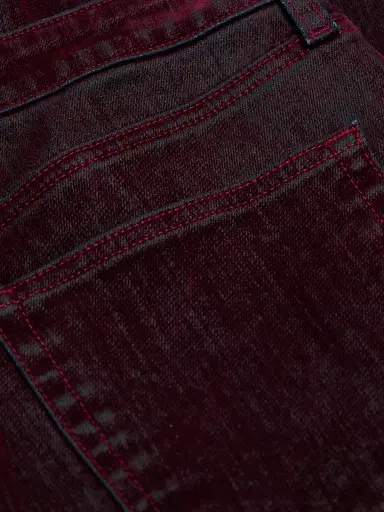 L'AGENCE Women's Dolores Low-Rise Barrel-Leg Jeans - Bordeaux | Thumbnail 7 L'AGENCE Women's Dolores Low-Rise Barrel-Leg Jeans - Bordeaux | Thumbnail 7