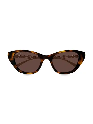 Gucci Women's Pearls And Strass 50MM Cat-Eye Sunglasses | Thumbnail 3 Gucci Women's Pearls And Strass 50MM Cat-Eye Sunglasses | Thumbnail 3