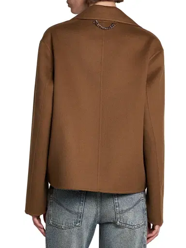 Stella McCartney Women's Short Wool Peacoat - Toffee - Size 12 | Thumbnail 5 Stella McCartney Women's Short Wool Peacoat - Toffee - Size 12 | Thumbnail 5