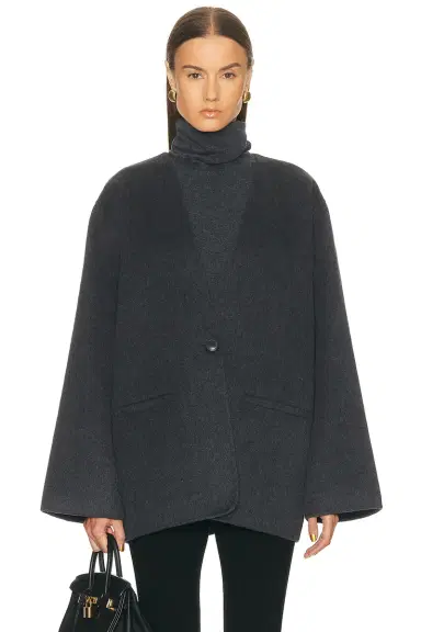 EAVES Ragni Wool Scarf Jacket | Thumbnail 4 EAVES Ragni Wool Scarf Jacket | Thumbnail 4