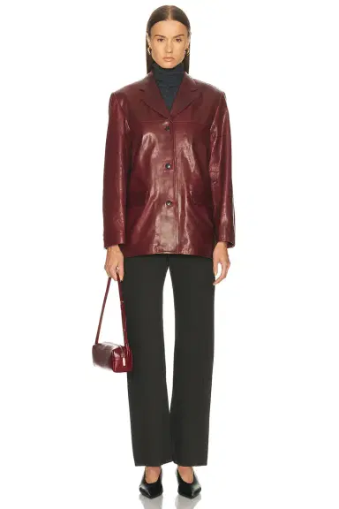 EAVES Aroa Leather Blazer Jacket | Thumbnail 6 EAVES Aroa Leather Blazer Jacket | Thumbnail 6