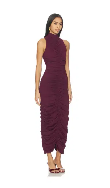 susana monaco Carryover Gathered Mocked Center Dress | Thumbnail 2 susana monaco Carryover Gathered Mocked Center Dress | Thumbnail 2