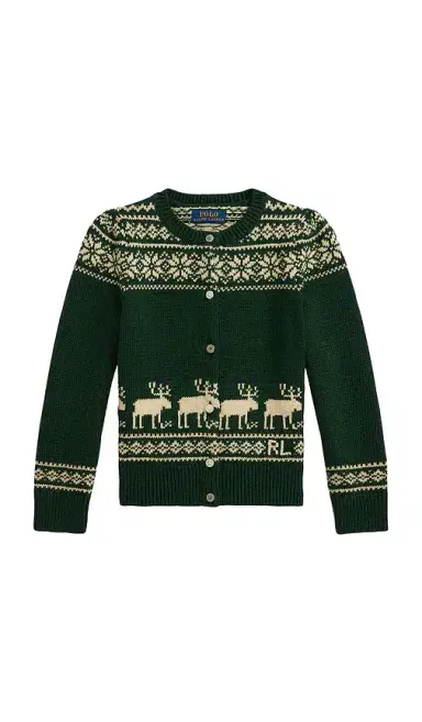 Polo Ralph Lauren Long Sleeve Intarsia Holiday Cardigan | Thumbnail 1 Polo Ralph Lauren Long Sleeve Intarsia Holiday Cardigan | Thumbnail 1