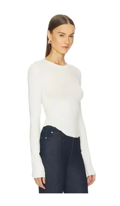 GRLFRND Scoop Hem Long Sleeve Tee | Thumbnail 7 GRLFRND Scoop Hem Long Sleeve Tee | Thumbnail 7