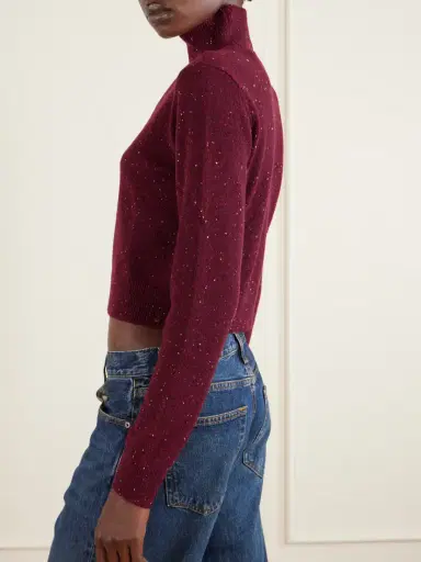 Frame The Fleck Cashmere Turtleneck Sweater | Thumbnail 4 Frame The Fleck Cashmere Turtleneck Sweater | Thumbnail 4