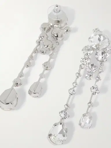 Jennifer Behr Jayleen Silver-plated Crystal Earrings | Thumbnail 3 Jennifer Behr Jayleen Silver-plated Crystal Earrings | Thumbnail 3