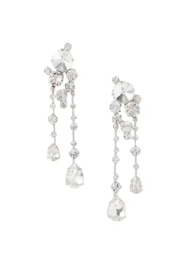 Jennifer Behr Jayleen Silver-plated Crystal Earrings | Thumbnail 1 Jennifer Behr Jayleen Silver-plated Crystal Earrings | Thumbnail 1