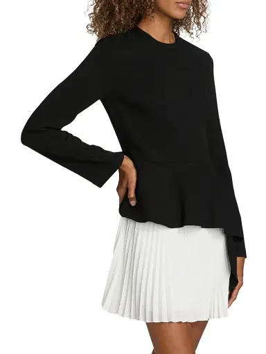 Simkhai Women's Amberly Pleated Long-Sleeve Minidress | Thumbnail 4 Simkhai Women's Amberly Pleated Long-Sleeve Minidress | Thumbnail 4