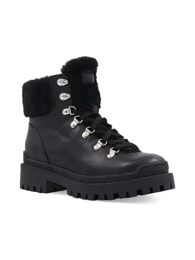 Aquatalia Women's Coralie 40MM Suede & Shearling Booties - Black - Size 6 | Thumbnail 2 Aquatalia Women's Coralie 40MM Suede & Shearling Booties - Black - Size 6 | Thumbnail 2