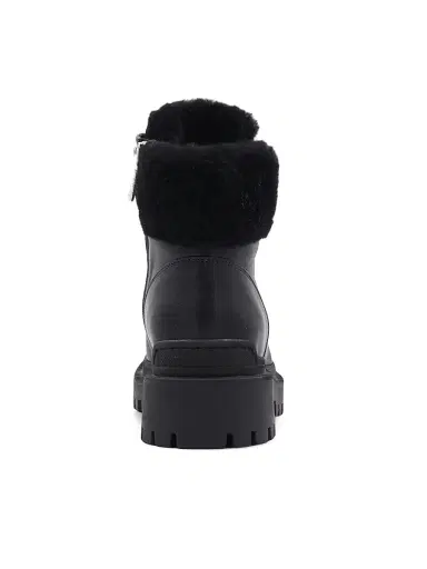 Aquatalia Women's Coralie 40MM Suede & Shearling Booties - Black - Size 6 | Thumbnail 3 Aquatalia Women's Coralie 40MM Suede & Shearling Booties - Black - Size 6 | Thumbnail 3