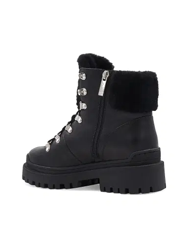 Aquatalia Women's Coralie 40MM Suede & Shearling Booties - Black - Size 6 | Thumbnail 5 Aquatalia Women's Coralie 40MM Suede & Shearling Booties - Black - Size 6 | Thumbnail 5