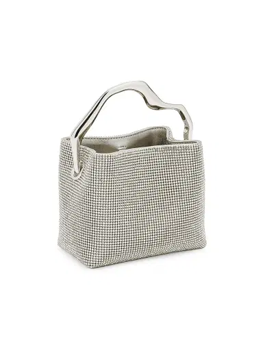 Cult Gaia Women's Mini Solene Rhinestone Top Handle Bag - Clear | Thumbnail 4 Cult Gaia Women's Mini Solene Rhinestone Top Handle Bag - Clear | Thumbnail 4