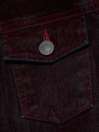 L'AGENCE Women's Maven Stretch Denim Slim Jacket - Bordeaux | Thumbnail 7 L'AGENCE Women's Maven Stretch Denim Slim Jacket - Bordeaux | Thumbnail 7