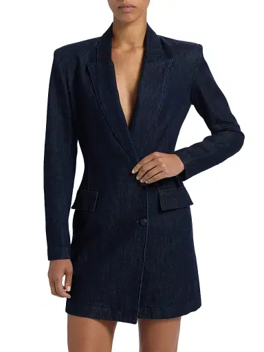 L'Agence Women's Kylan Denim Blazer Minidress | Thumbnail 3 L'Agence Women's Kylan Denim Blazer Minidress | Thumbnail 3