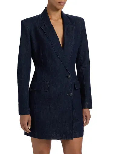 L'Agence Women's Kylan Denim Blazer Minidress | Thumbnail 4 L'Agence Women's Kylan Denim Blazer Minidress | Thumbnail 4