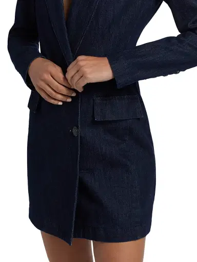 L'Agence Women's Kylan Denim Blazer Minidress | Thumbnail 6 L'Agence Women's Kylan Denim Blazer Minidress | Thumbnail 6