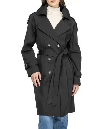 Gorski Women's Lightweight Belted Trench Coat | Thumbnail 2 Gorski Women's Lightweight Belted Trench Coat | Thumbnail 2