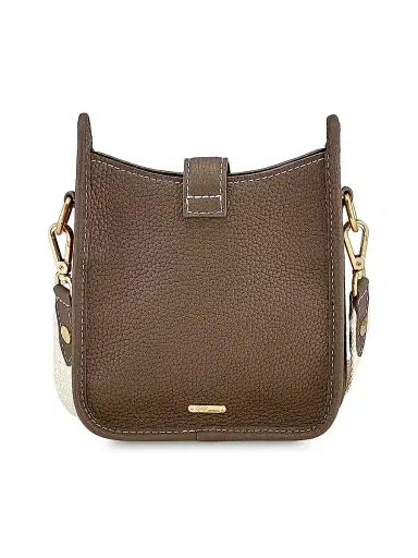 GiGi New York Women's Ellie Leather Crossbody Bag - Taupe | Thumbnail 4 GiGi New York Women's Ellie Leather Crossbody Bag - Taupe | Thumbnail 4