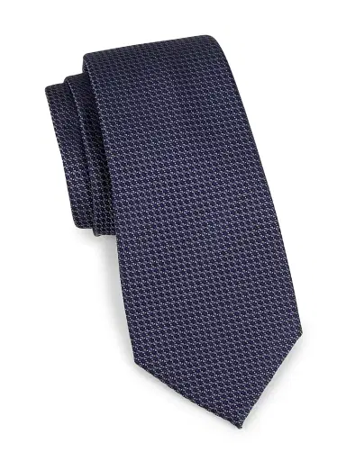 Canali Men's Neat Silk Tie | Thumbnail 1 Canali Men's Neat Silk Tie | Thumbnail 1